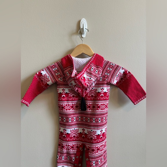 Hanna Andersson Holiday Sweater Romper sz 80 // US 18-24mo - Picture 3 of 7